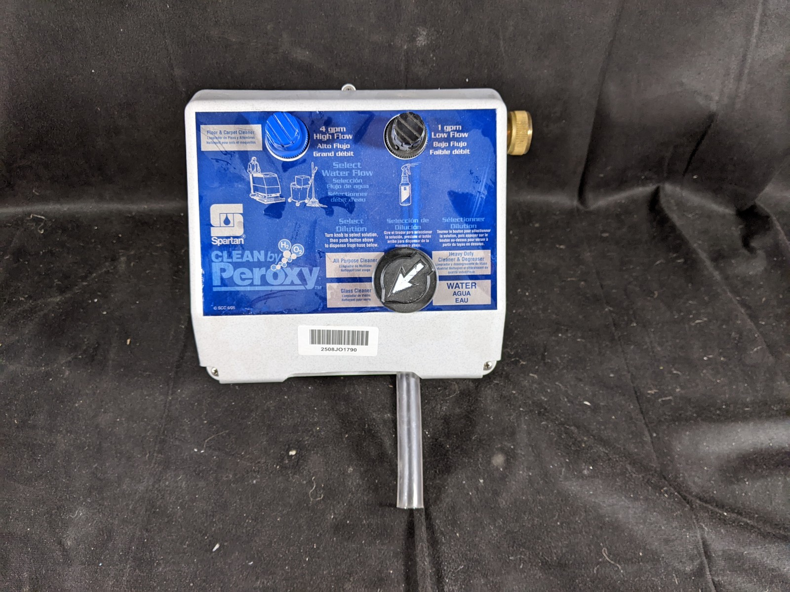 Spartan Clean by Peroxy Floor and Carpet Dispenser Control 1-4 gpm SCC 6/05
