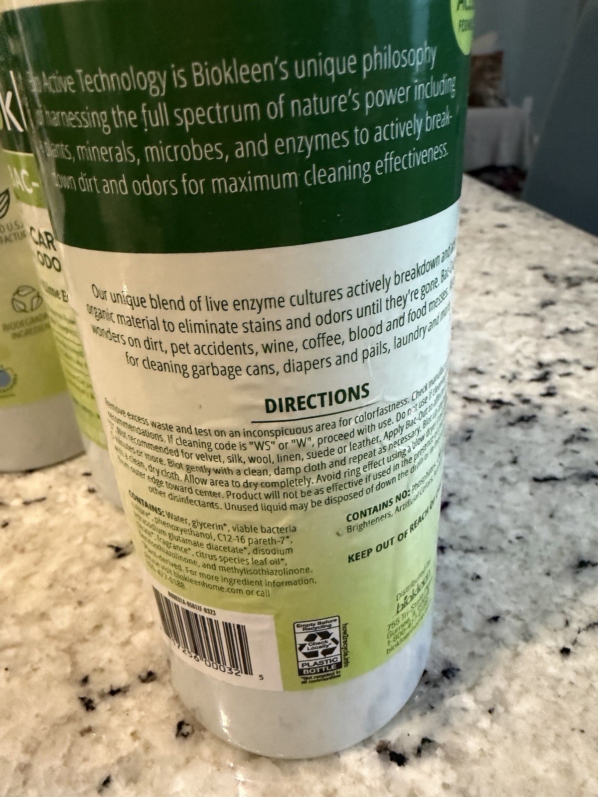 3x Biokleen Bac Out Carpet Stain & Odor Remover – Lime Essence 32 oz