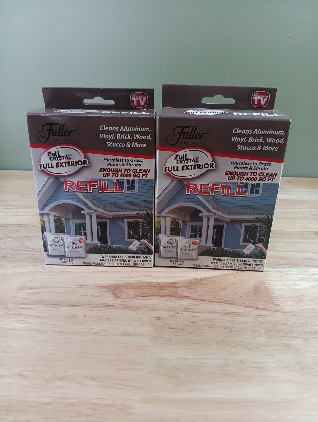2 Fuller Full Crystal Exterior Cleaner Aluminum, Vinyl Brick Wood Stucco New