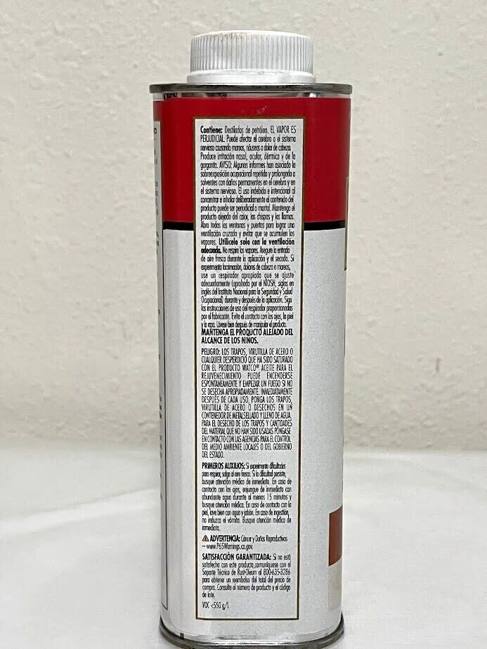 Watco Rejuvenating Oil Cleans & Restores 1 Quart Wood Finish Furniture