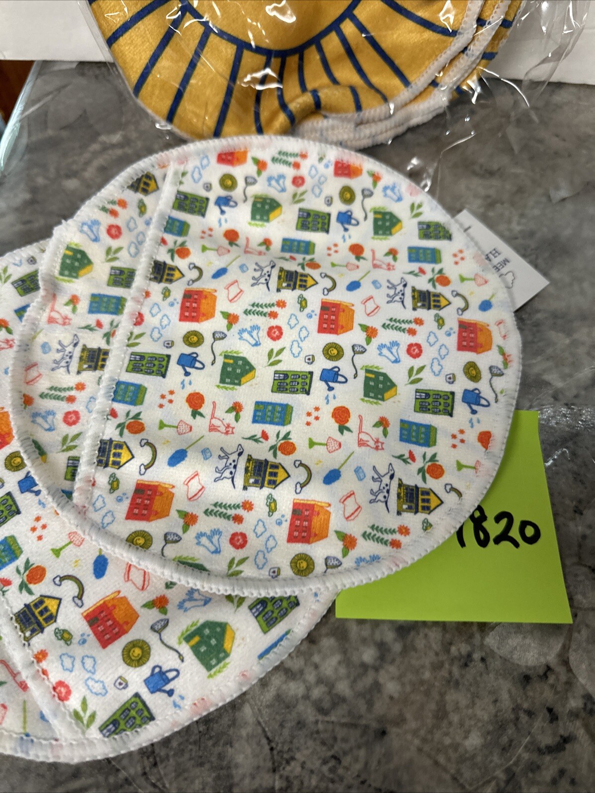 Lot Of 12 NWT Beekman 1802 Happy Place Face Microfiber Cleaning Mitt Sun 7.5″
