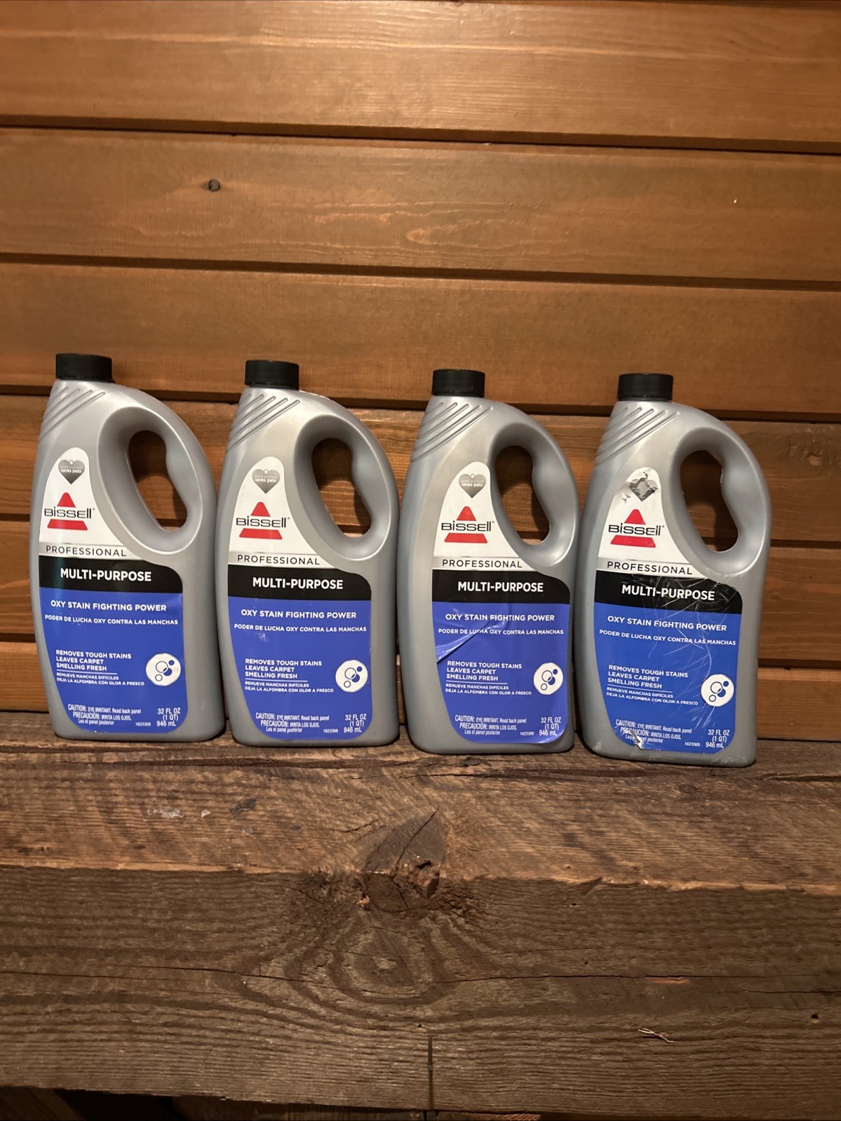 4 NOS Bissell Professional Multi-Purpose Oxy Carpet Cleaner Liquid, 32 oz.
