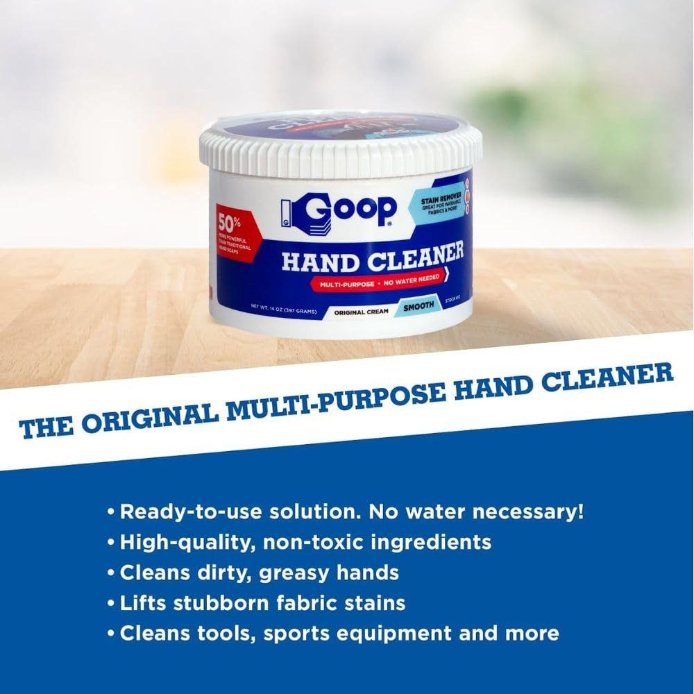 Multi-Purpose Hand Cleaner- Waterless Hand Degreaser, Laundry Stain Remover -…