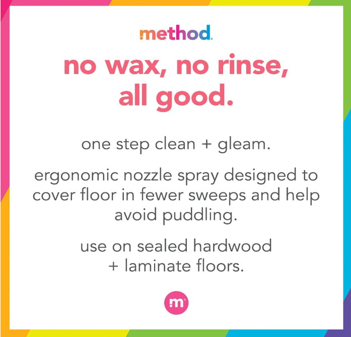 Method Squirt + Mop Hardwood Floor Cleaner Refill, Almond, 68 Ounce