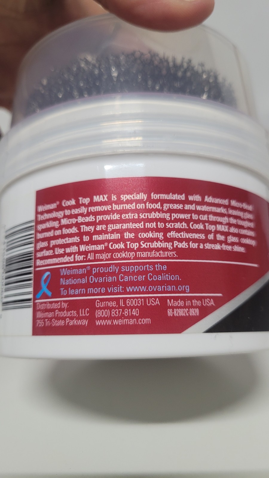 Weiman Cook Top Max Cleaner & Polish 9oz Micro Bead Scrubbing New
