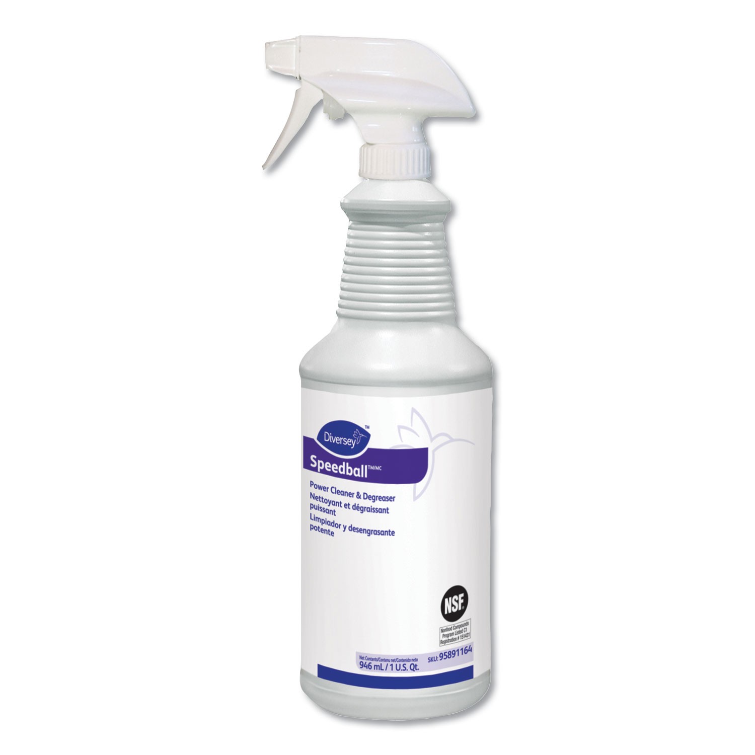 Diversey? Speedball 2000 Heavy-Duty Cleaner, Citrus, Liquid, 1qt. Spray Bottle,