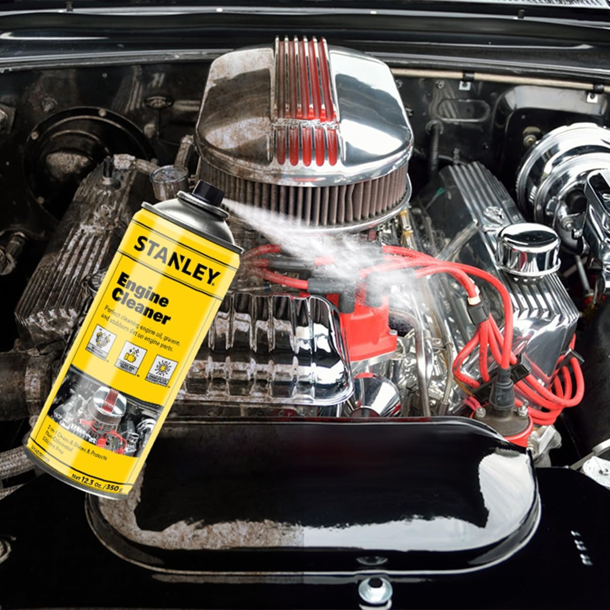 AP 92 Engine Cleaner Spray – 12X12 Fl. Oz., Automotive Degreaser Spray,Use for T