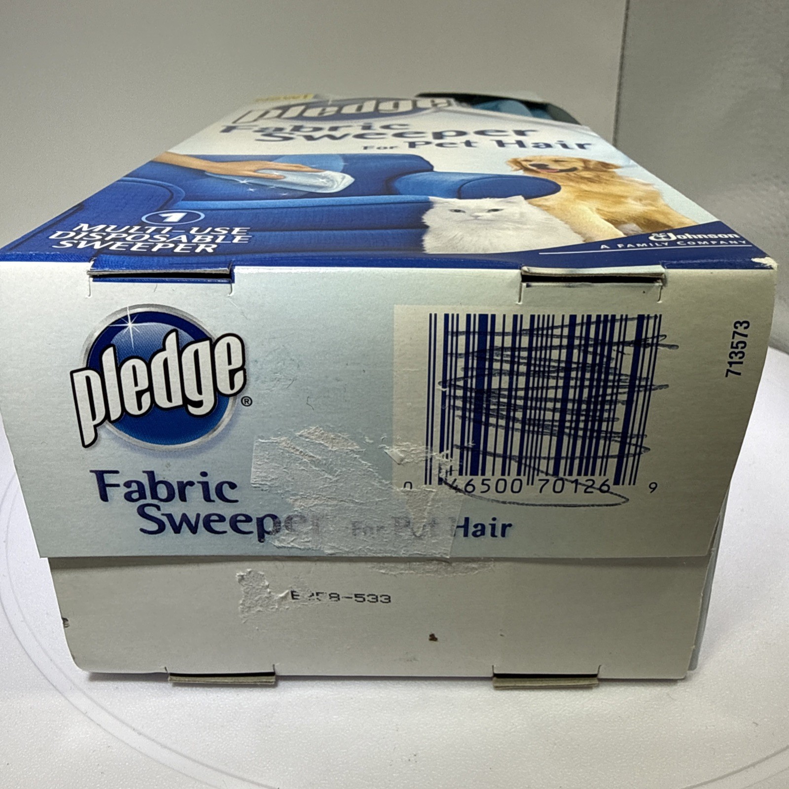 Pledge Fabric Sweeper For Pet Hair New Discontinued Removes Cat Dog Easy To Use