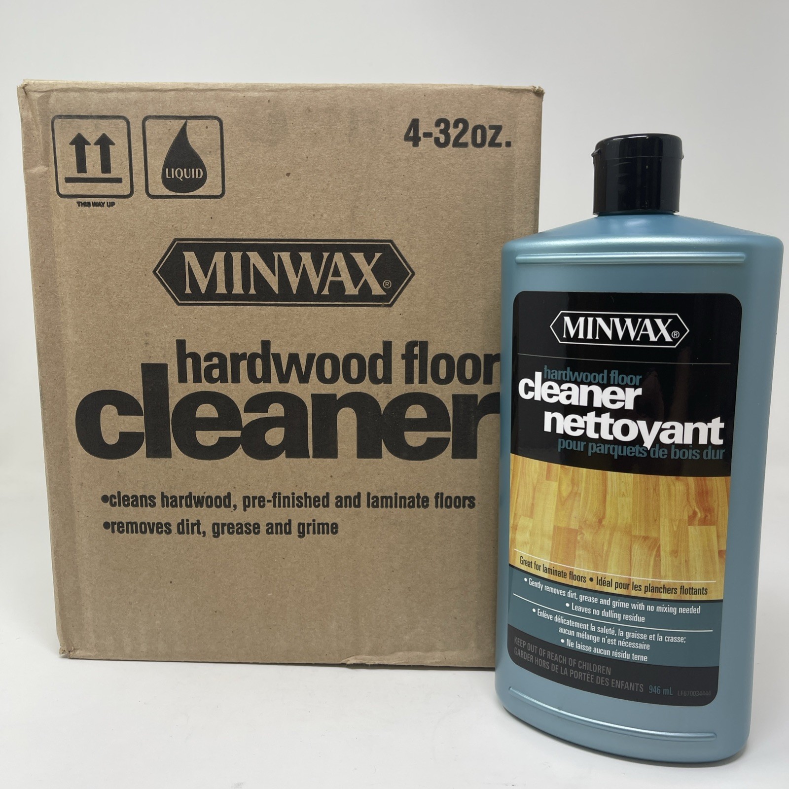 Minwax Hardwood Floor Cleaner No Scent 32 oz. 67003444 Case Pack 4 SHIPS FAST