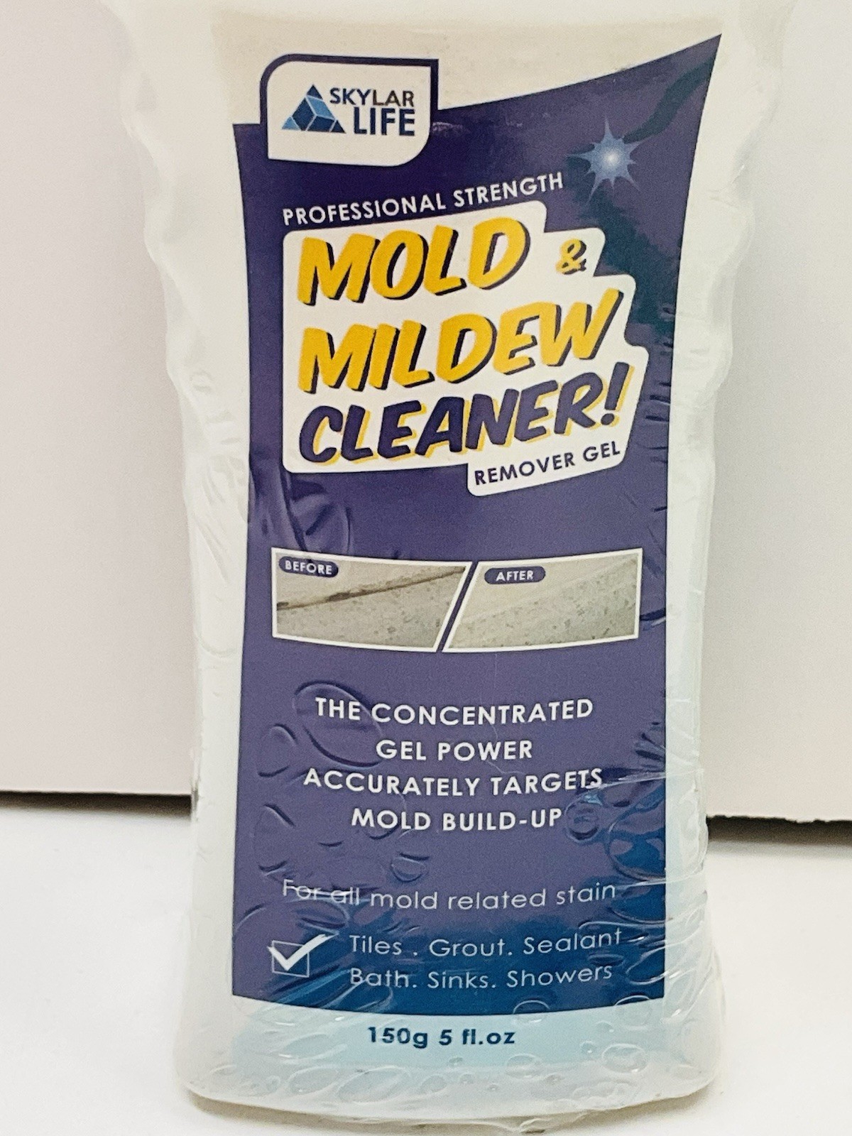 NEW 2pc Skylar Life Professional Strength Mold & Mildew Cleaner Gel Grout Tiles