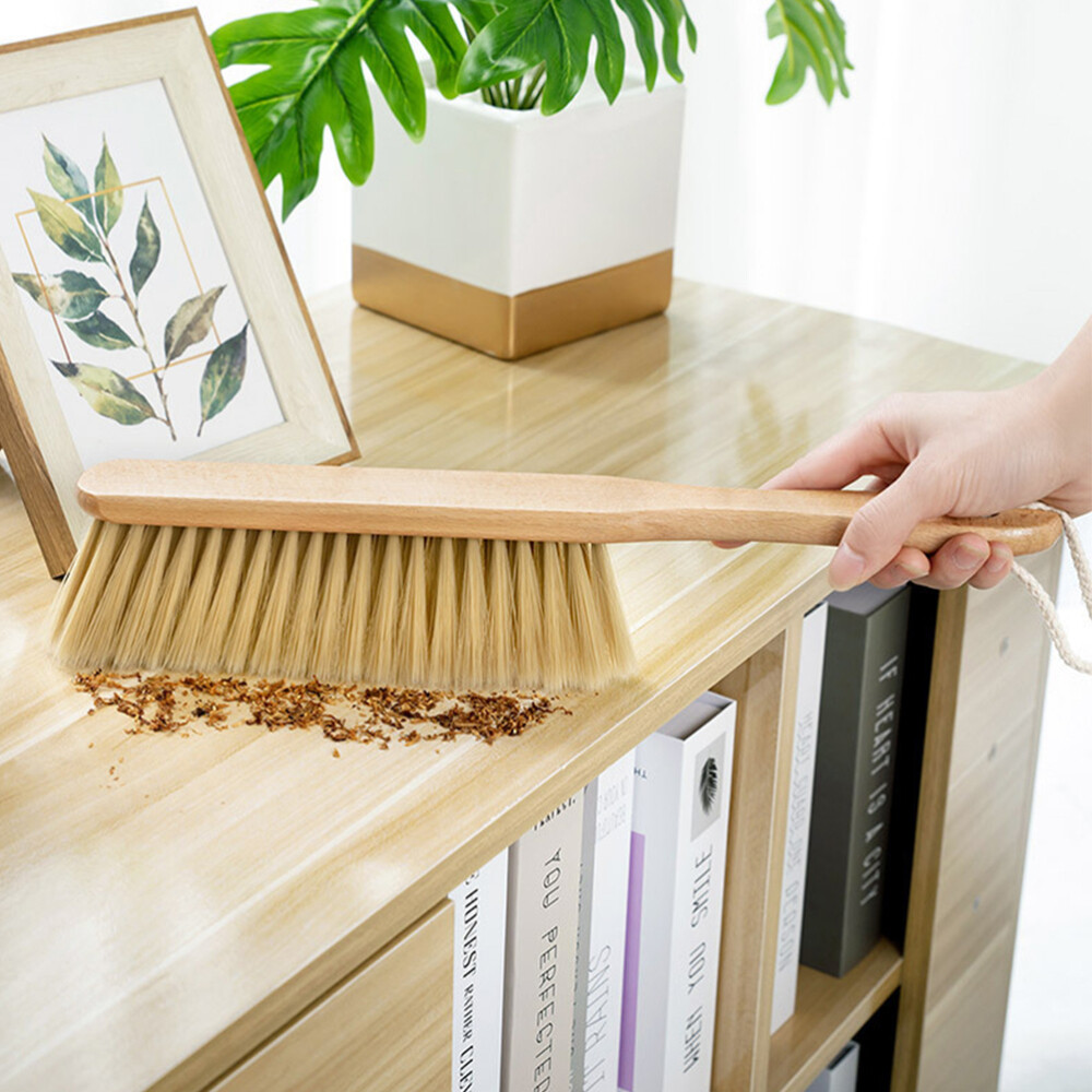 Wooden Bed Brush Woodworking Drafting Soft Dusting Fireplace Cleaning