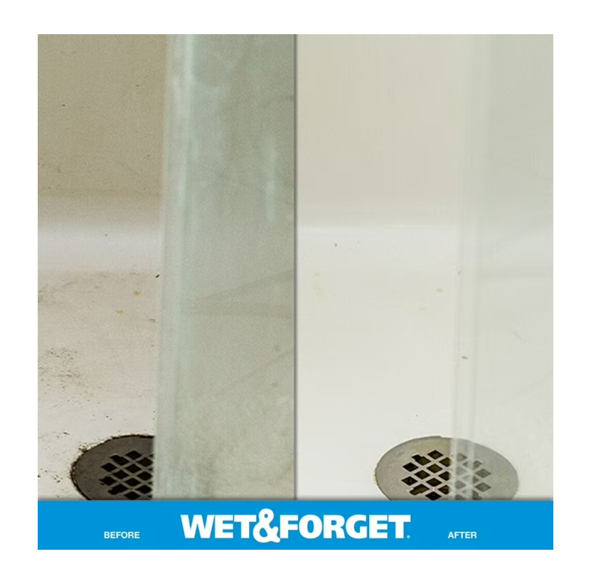 Wet & Forget Shower Cleaner Requires No Scrubbing, Vanilla, 64 Ounce (Pack of 1)