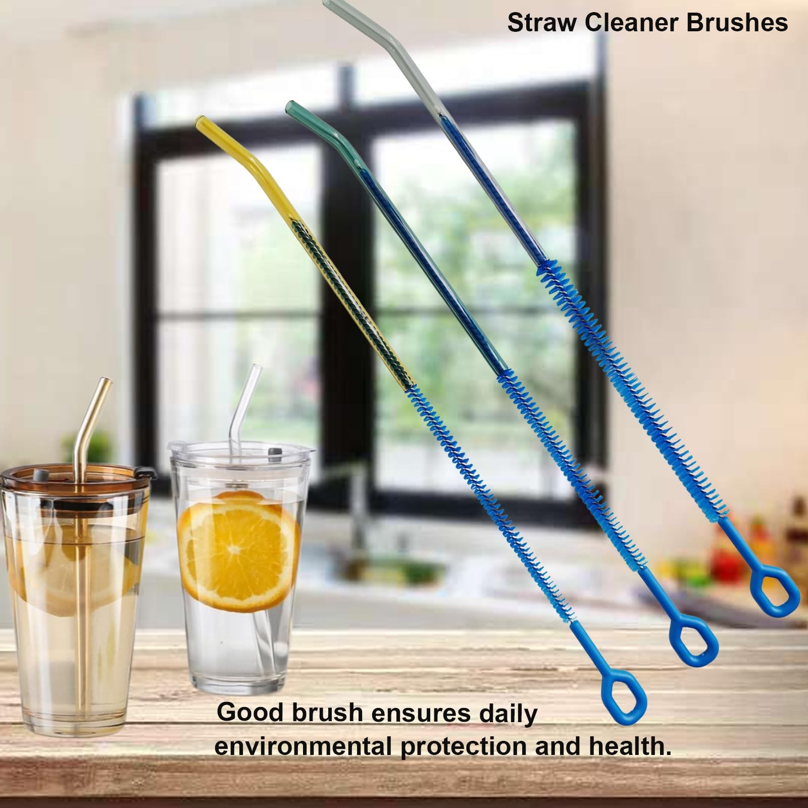 3-Pack Multi-Size 12.6”Long Straw Cleaner Brush for Stanley Cup, Extra Long R…