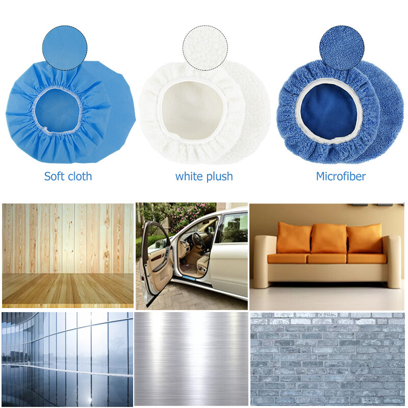Efficient Cleaning with Microfiber Polisher Buffer Bonnets – 20PCS 5 to 6 inches