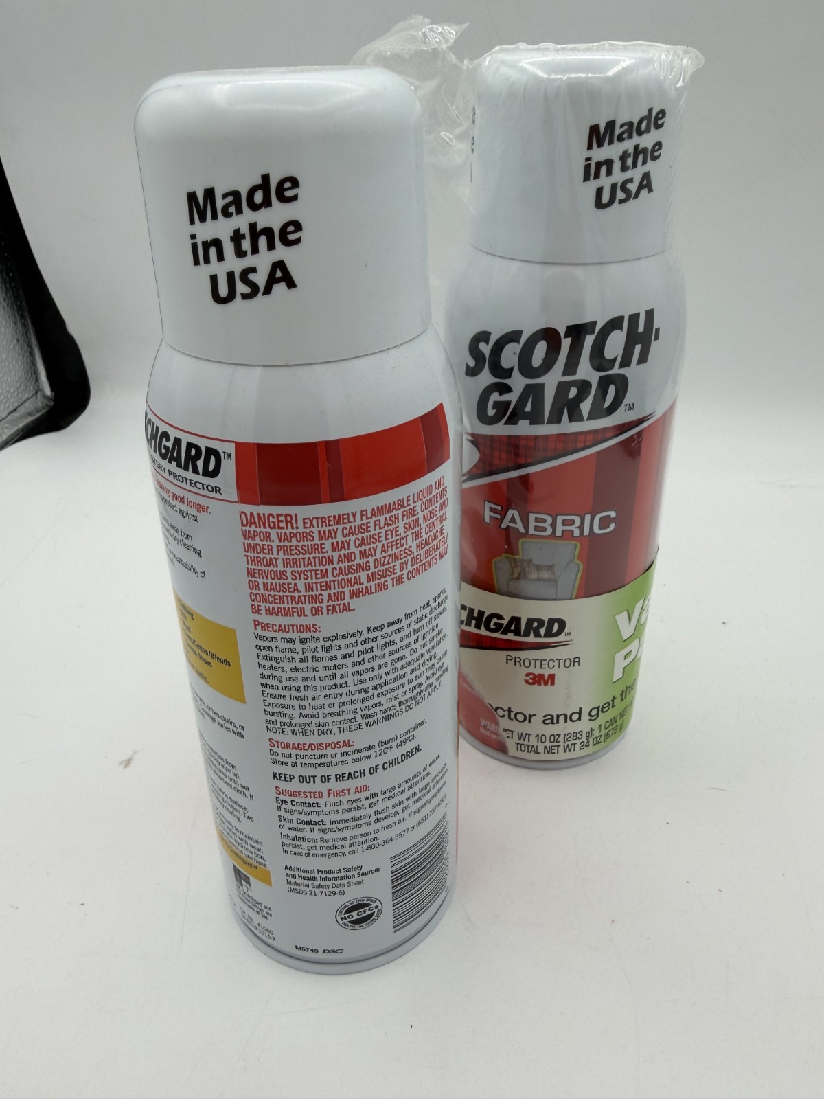 Scotchgard Fabric protector and cleaner 2 pack Cleaner is new, protector 1/2 can