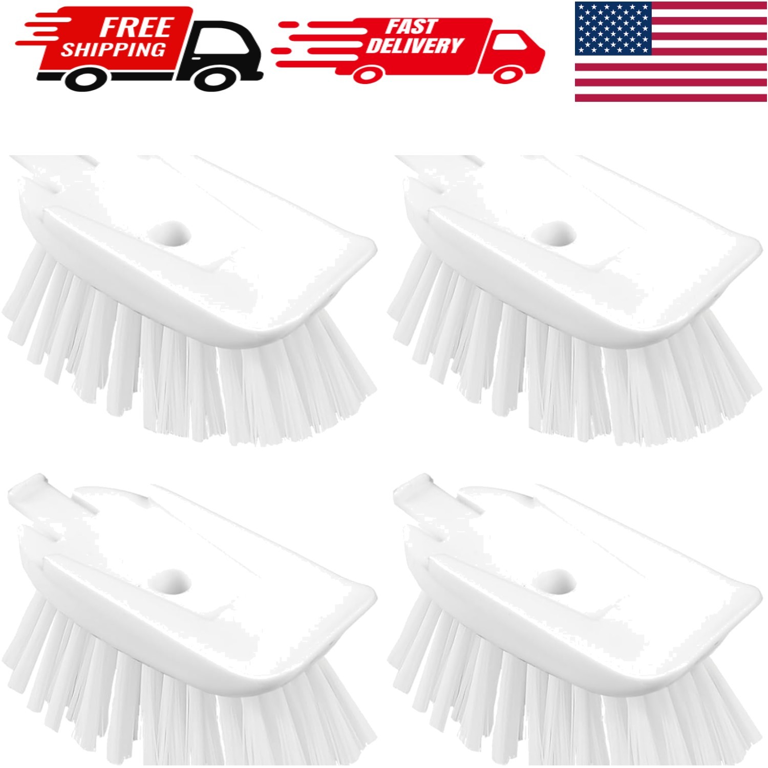 Dish Brush Refill, 4 Pack Dish Brush Replacement Head for OXO Dish Brush, Brush