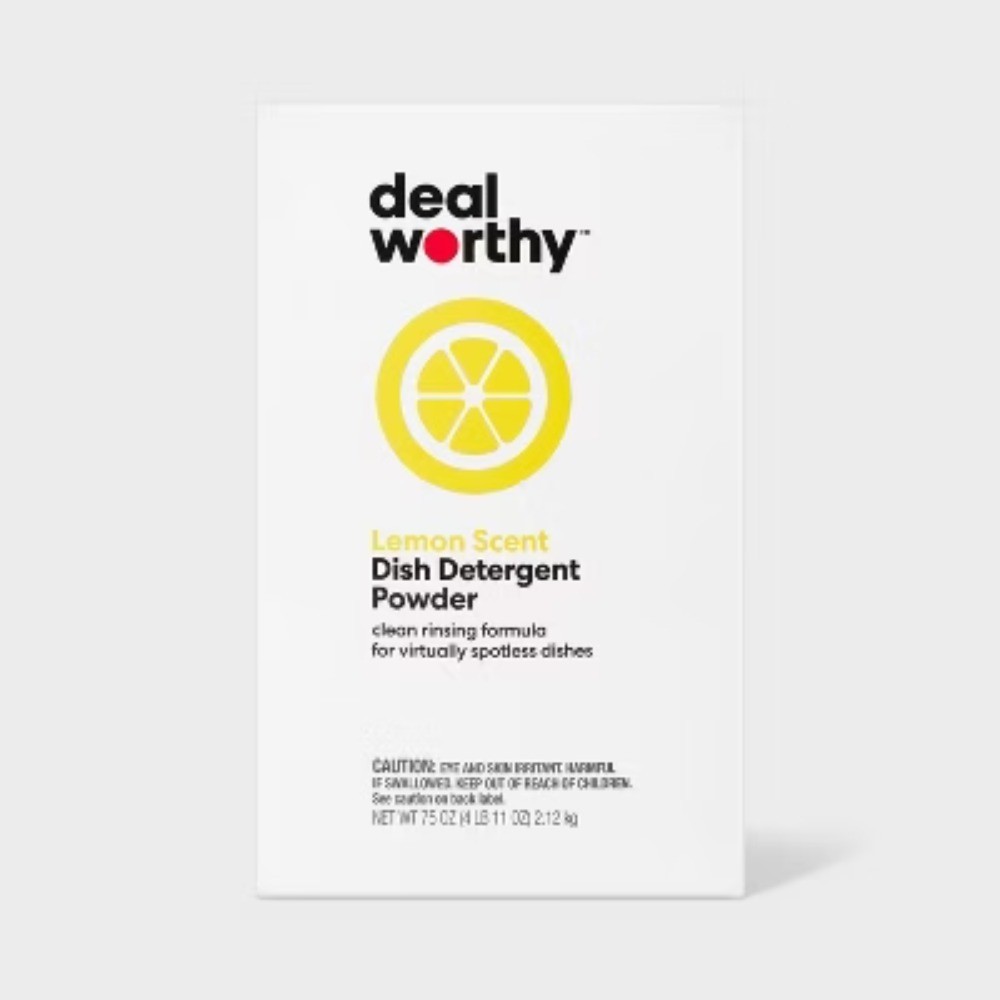Dishwasher Detergent Powder – 75oz – Dealworthy: Box, Fresh Scent