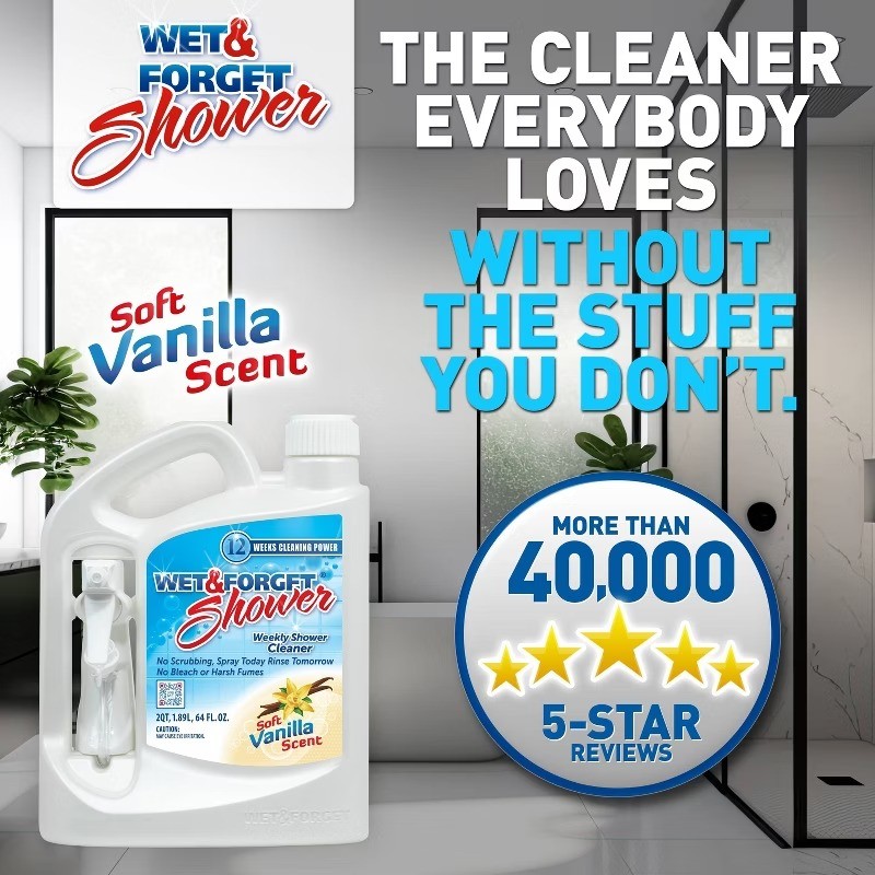 Shower Cleaner – Vanilla Scent – 64 fl oz