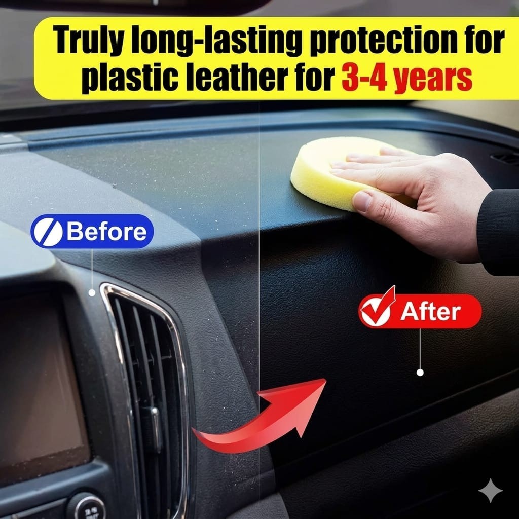 Car Plastic Restorer Back To Black Gloss Plastic Renovator Longlasting Coating L