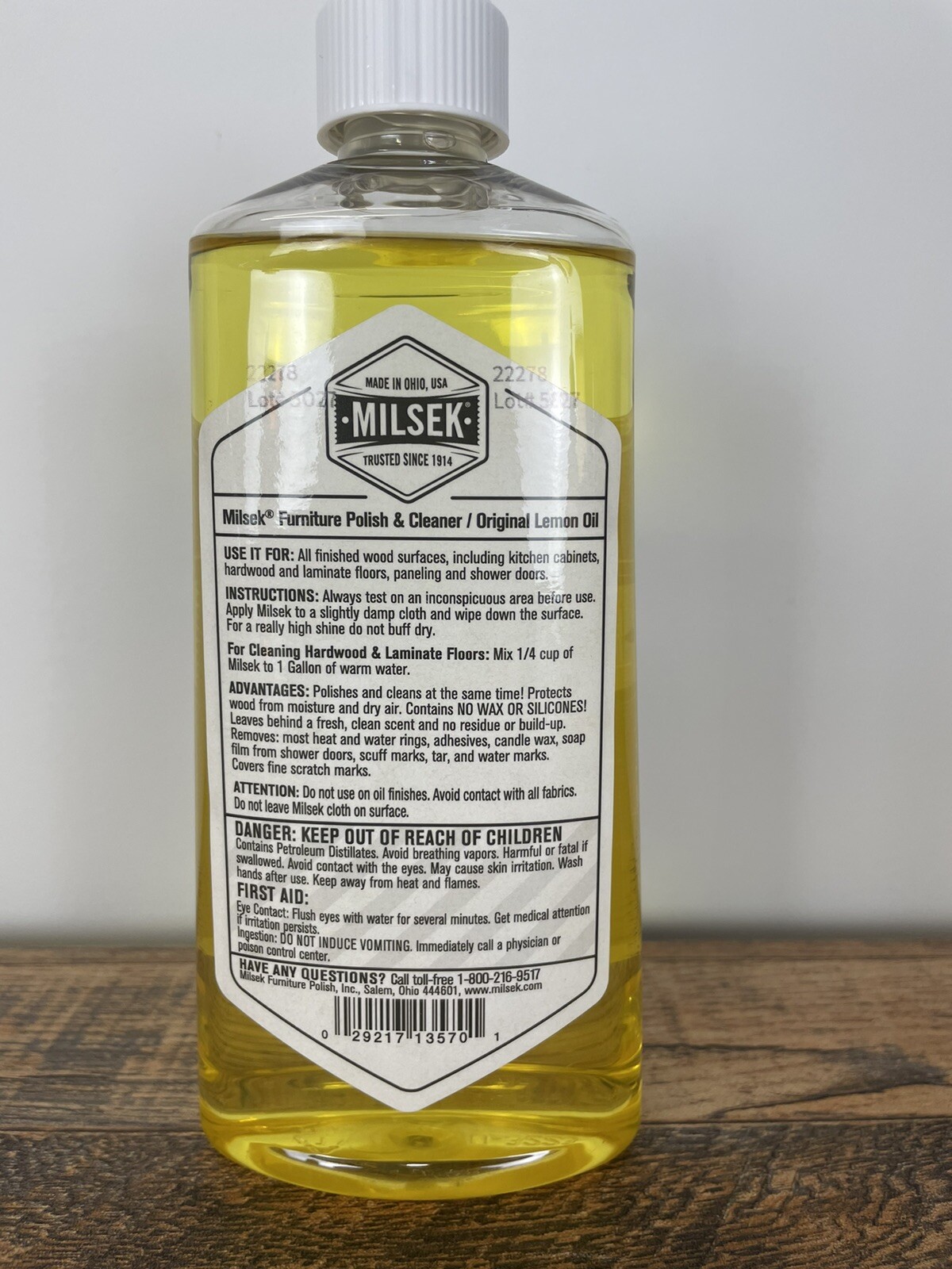 Furniture Polish and Wood Cleaner w Lemon Oil Multipurpose Solution Made in Ohio