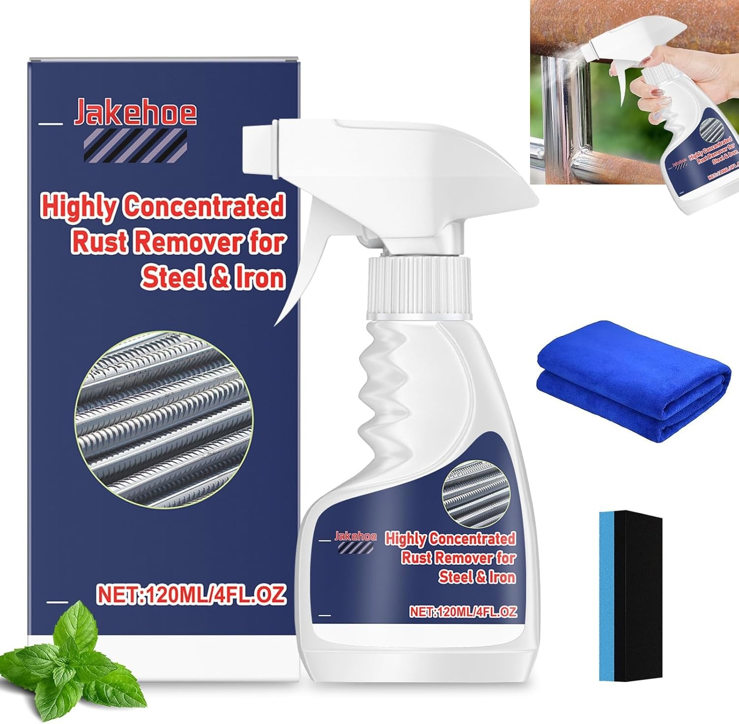Heavy Duty Rust Removal for Metal,Multipurpose Rust Remover Spray,Stainless S…