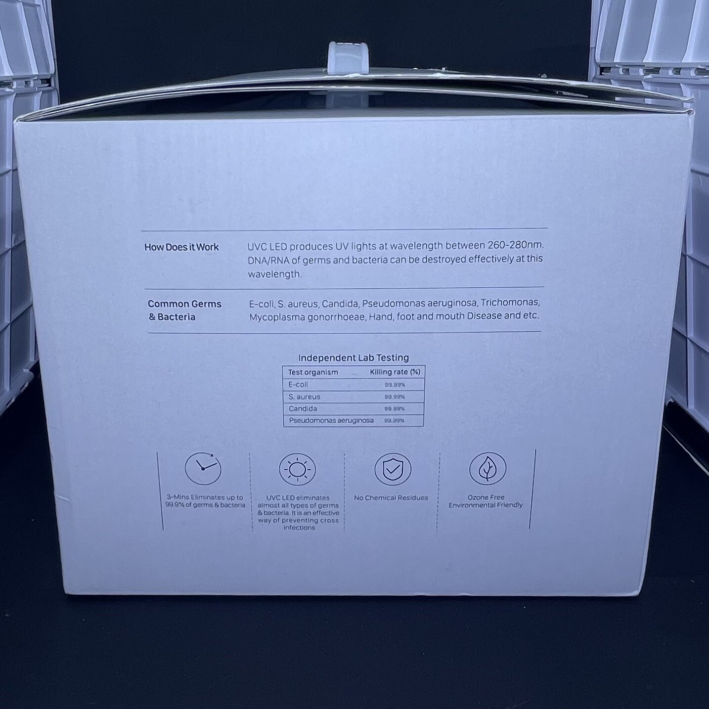 Sterilization Bag UVC LED Pro 59S 3 Minute Disinfection Portable NEW