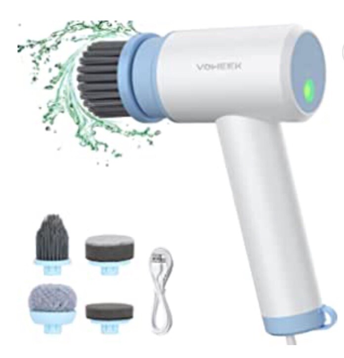 Voweek Electric Spin Scrubber Cordless Power Cleaning Brush | VW-SP01 | Blue