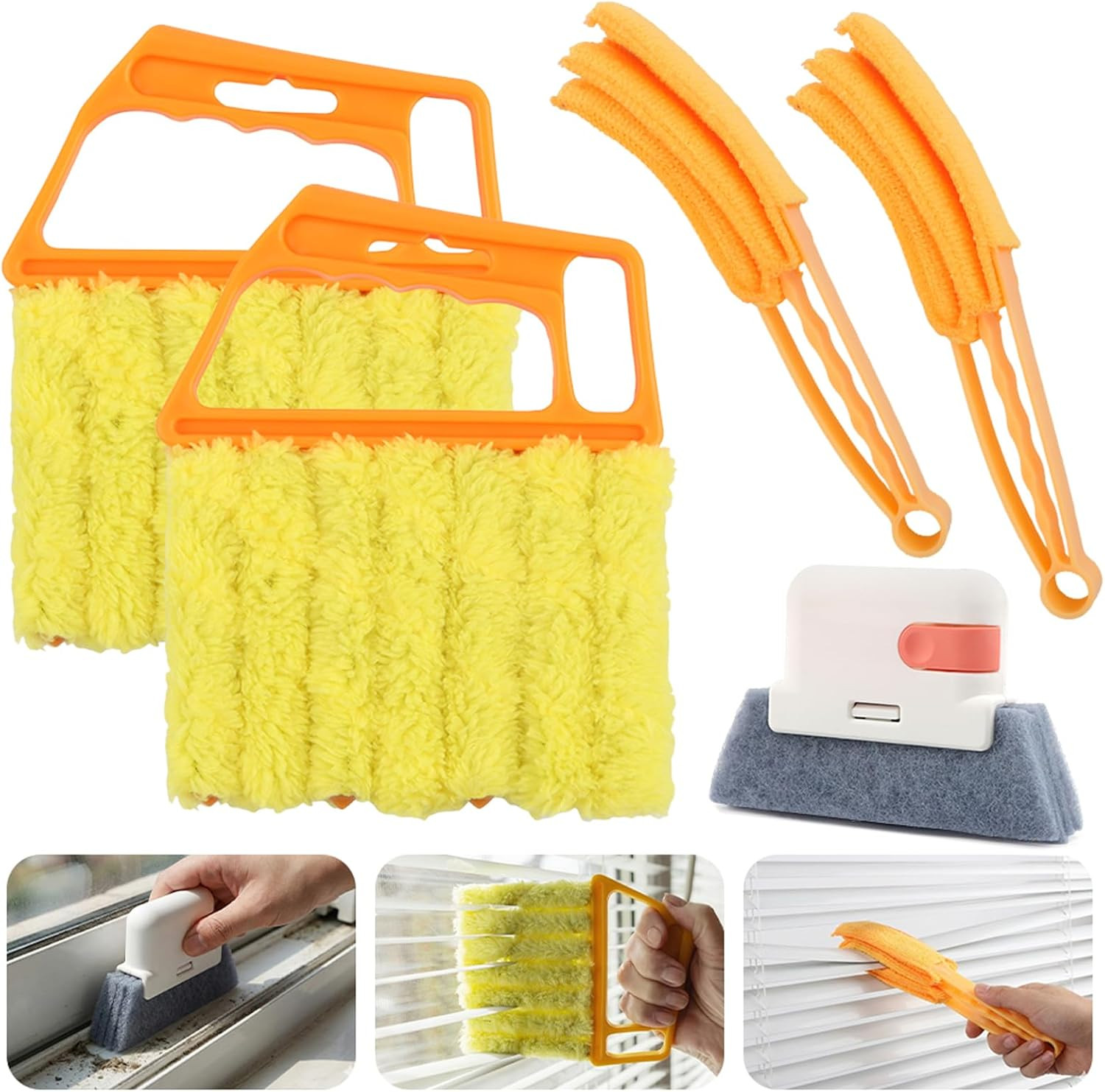 5-Pack Blind Cleaning Kit – Professional Tools for Window Blinds, Air Vents, Tra