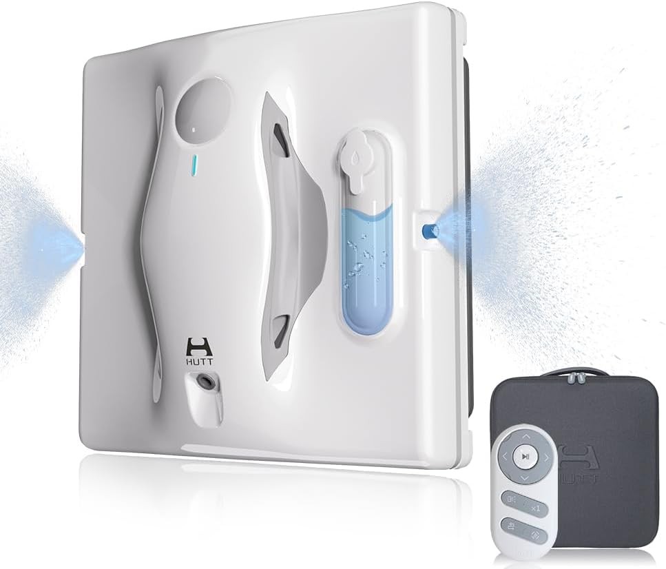 HUTT Auto Window Cleaning Robot W8 with Dual Water Spray 3800Pa -1 Year Warranty