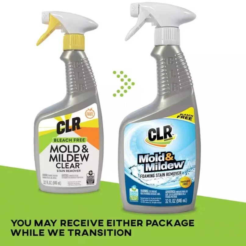 CLR Mold and Mildew Clear Bleach-Free Foaming Stain Remover – 32 Oz 2 Pack.