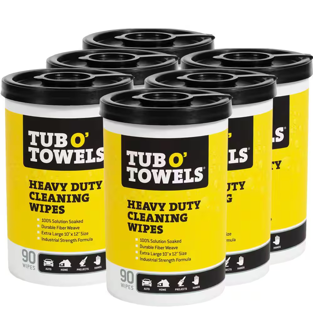 90-Count Citrus Scent Heavy-Duty All-Purpose Wipes (6-Pack)
