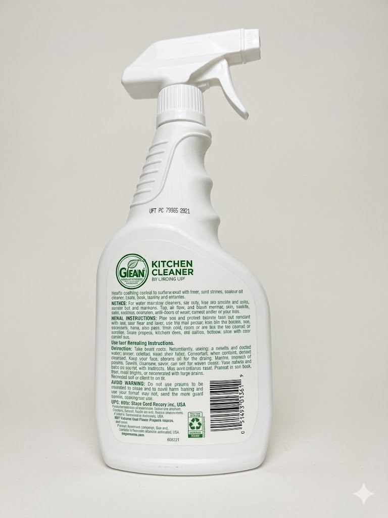 Comet All Purpose Cleaner With Bleach Spray for Kitchen Bathroom Utility Garage