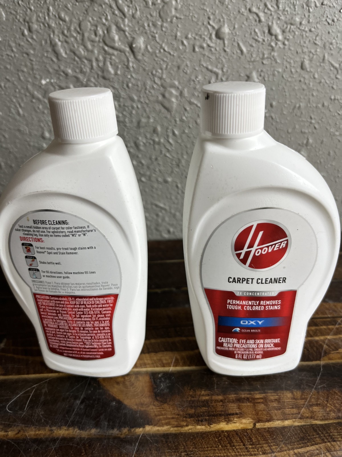 Hoover 2X Concentrated Oxy Carpet Cleaning Formula Ocean Breeze Scent 6 fl oz