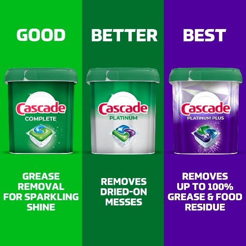 Cascade Fresh Platinum Pods Dishwasher Detergents – 34ct