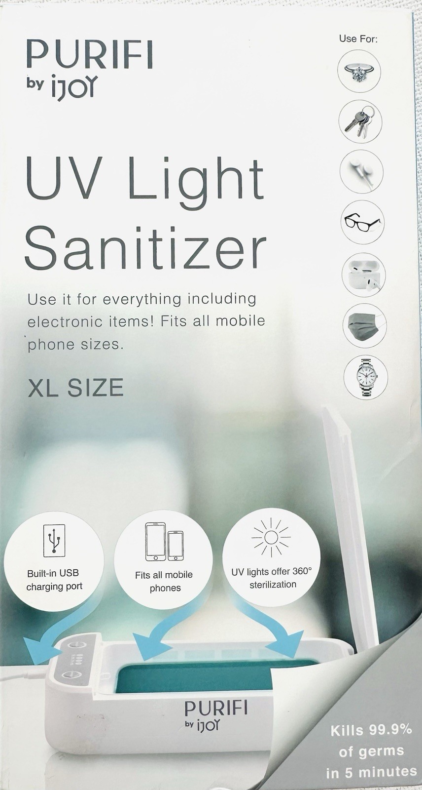 NEW SEALED UV Light Cleaner Electronic Sanitizer XL for Electronics IJoy Purifi