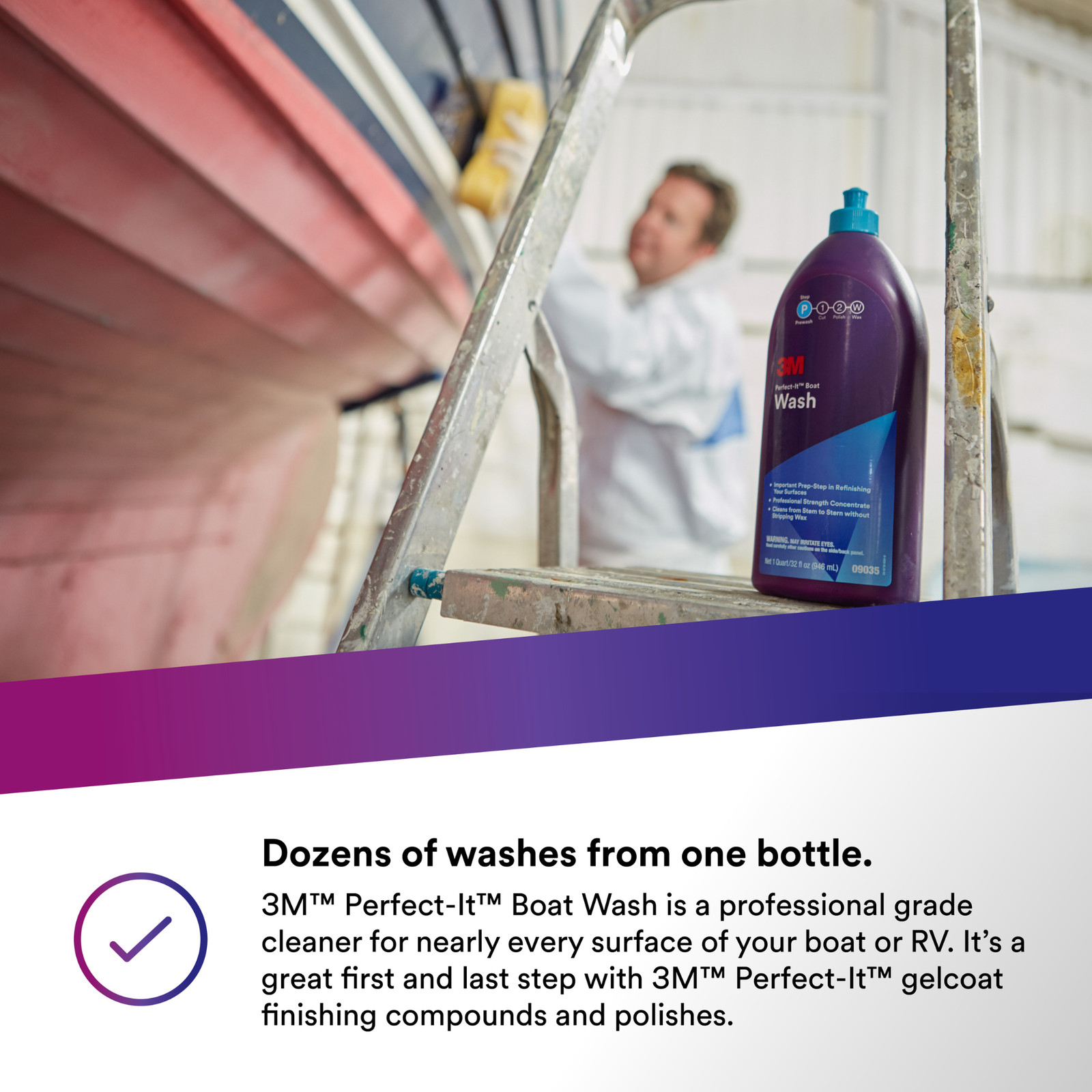 3M Perfect-It Boat Wash: 1 quart (White)