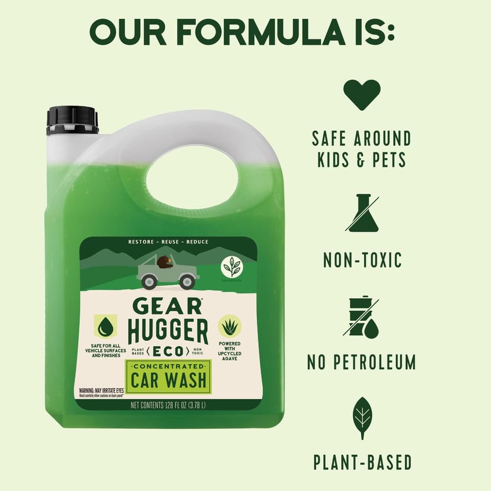 128 oz Car Wash Soap Gallon EcoFriendly Cleaner Biodegradable Auto Detailing