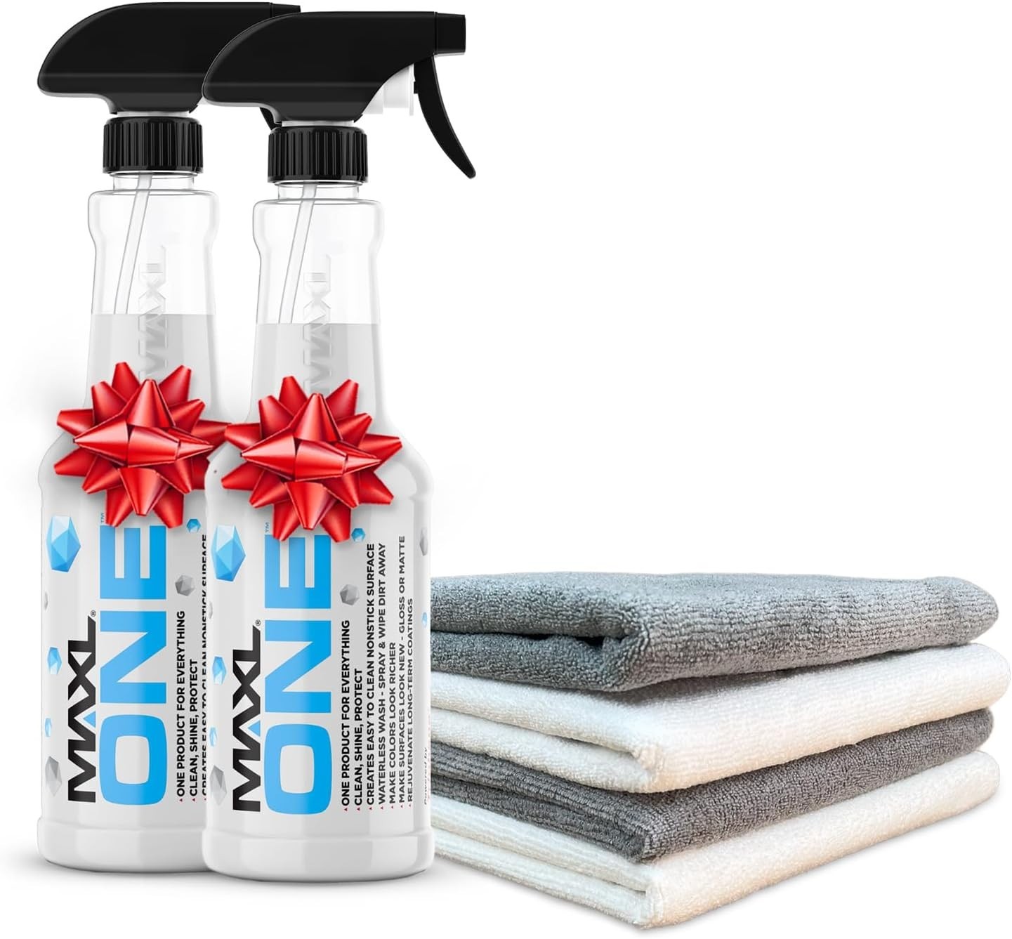 MAXLONE Car Spray with Triphene Tech – Waterless Cleaner & Detailer (2x20oz)