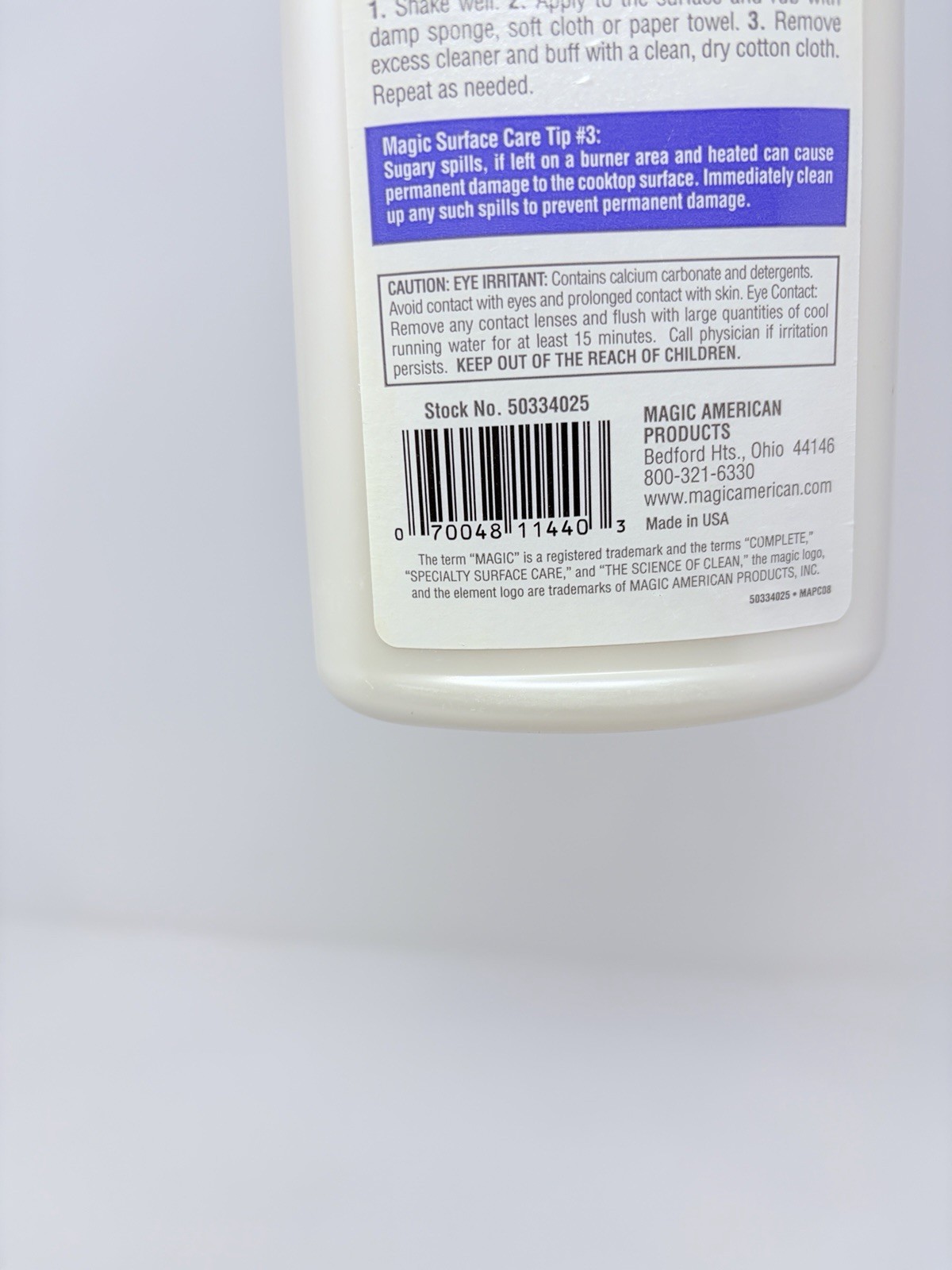 Magic Complete Cooktop Cleaner 16oz (Partially Used)