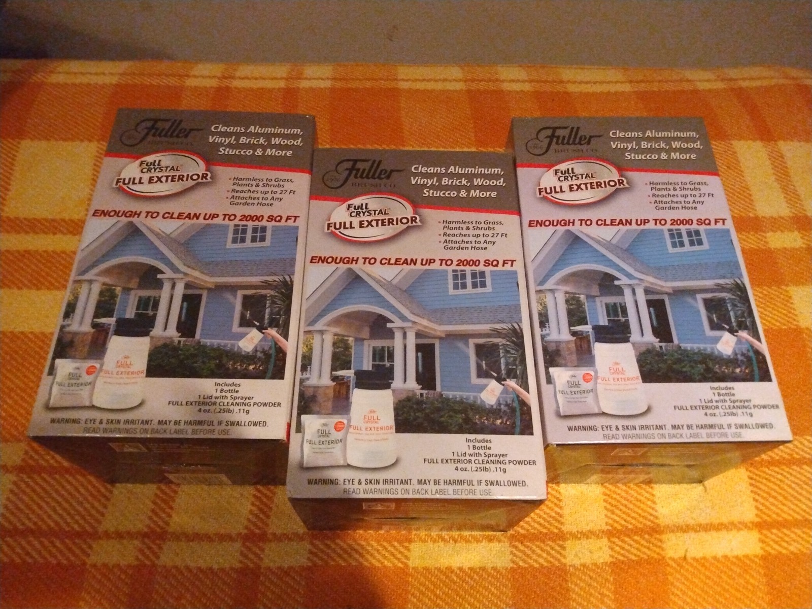 2 Fuller Brush Full Crystal Exterior Kit Clean Aluminum Vinyl Brick Wood Stucco