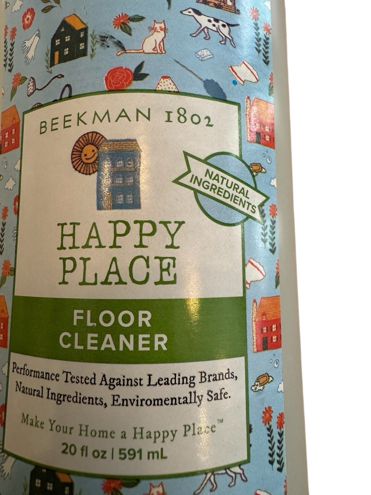 Beekman 1802 HAPPY PLACE, FLOOR CLEANER CONCENTRATE 20 fl. oz. + 20 oz bottle