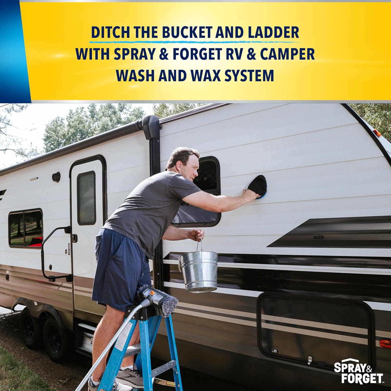 NO RUBBING or BUFFING REQUIRED: Evenly Apply RV & Camper Wax over Entire RV …