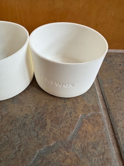 Norwex Silicone Sleeves Bumpers Replacement Forever Bottles White