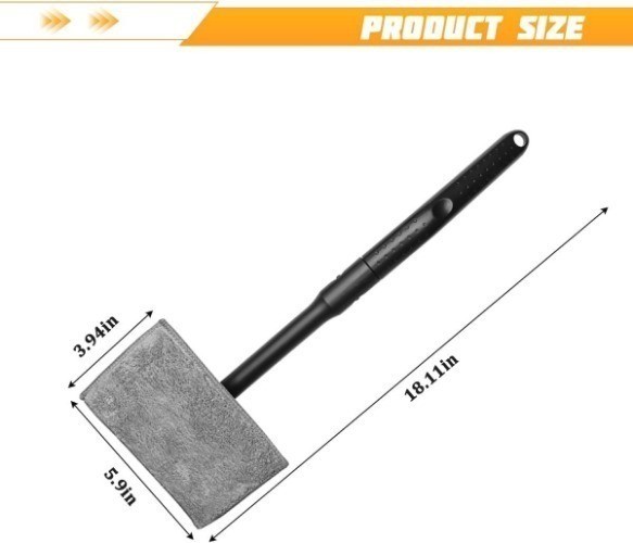 Car Windshield Cleaning Tool, Vehicle Window Cleaner with Extend Color: 4 Pads