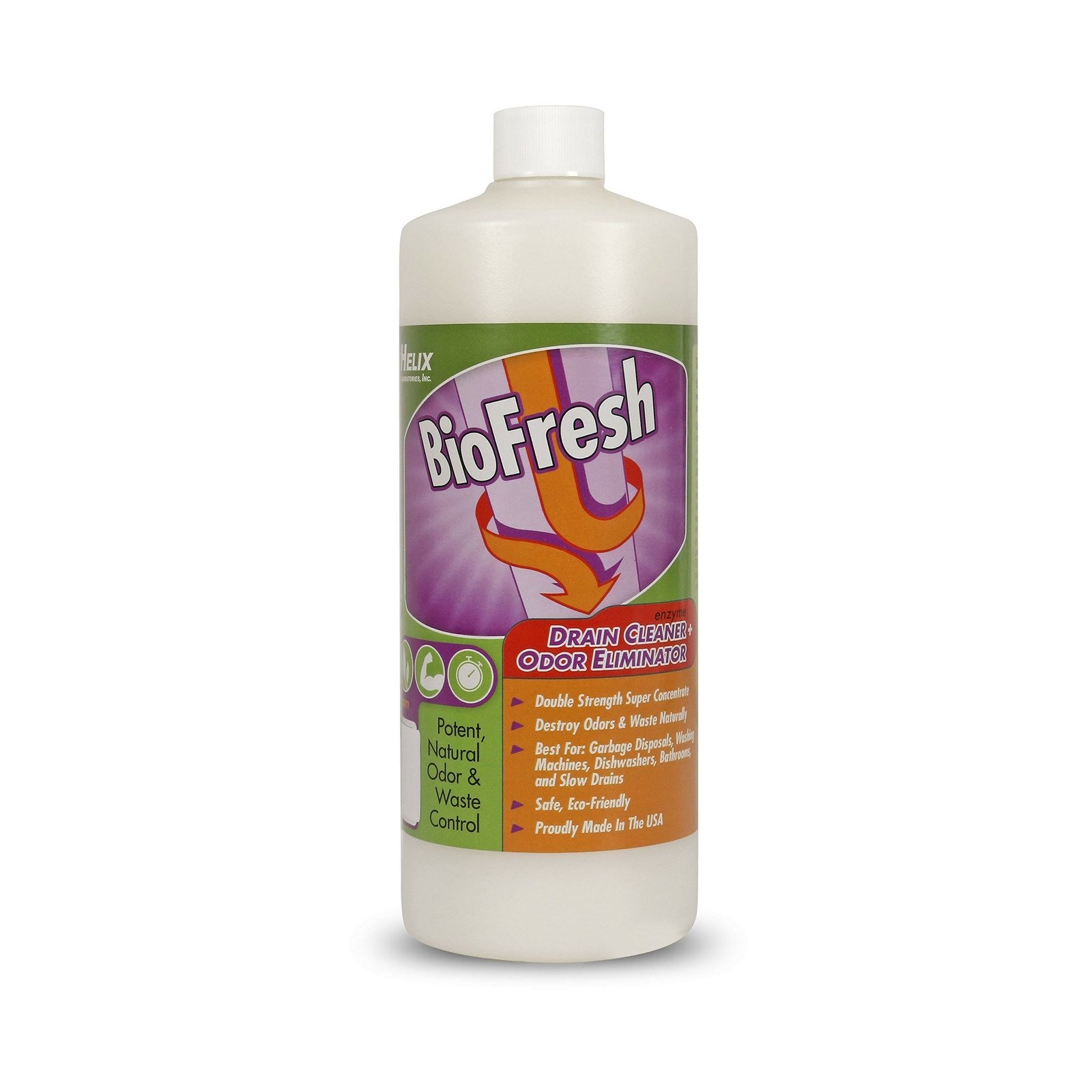 BioFresh – Enzyme Drain Cleaner & Odor Eliminator. Deodorizes and Unclogs Sme…