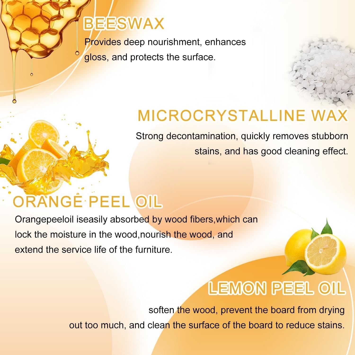 Natural Beeswax Spray: 2PCS Furniture Polish for Long-lasting Shine & Protection
