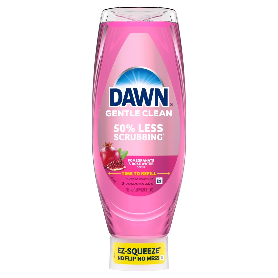 Dawn Dish Soap Pomegranate Rose Water 24.3oz EZ Squeeze Liquid Cleaner