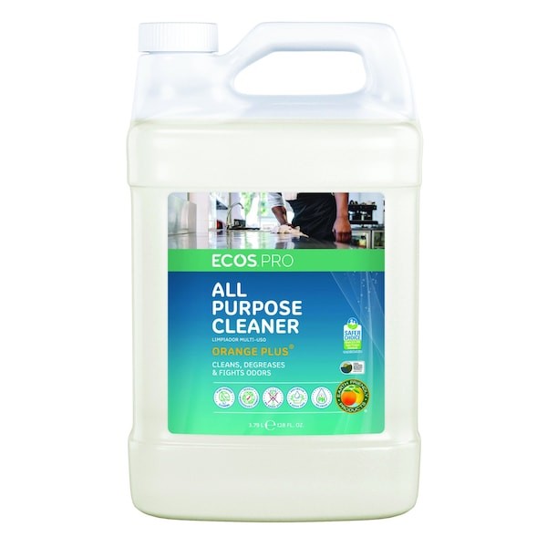 Ecos Pro Pl9706/04 All Purpose Cleaner, Jug, 1 Gal, Orange, 4 Pk