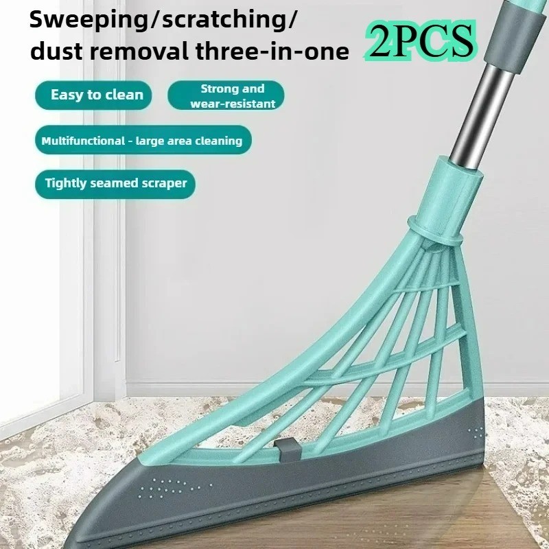 Surface Lightweight Silicone Broom, Squeegee, Pet Hair Remover, Indoor Cleaning
