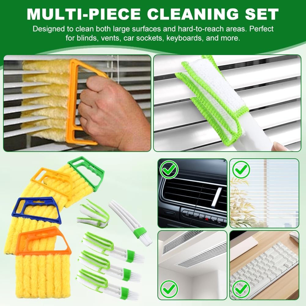 “5Pcs Blind Cleaner Tool Set for Vents, Blinds, Fans Washable & Detachable”